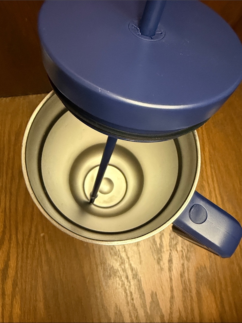 Life Is Good Blue Daisy Travel Tumbler with Handle and Straw - Picture 6 of 7
